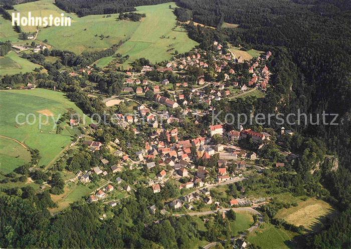 Hohnstein Saechsische Schweiz Fliegeraufnahme