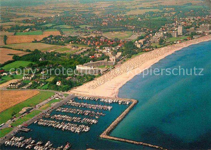 Groemitz Ostseebad Hafen Strand Fliegeraufnahme