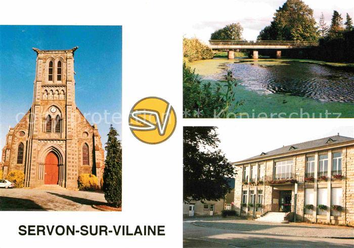 Servon-sur-Vilaine Eglise Pont Batiment