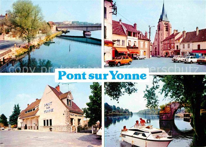 Pont-sur-Yonne Pont Eglise Bateau Collection Maison de la Presse