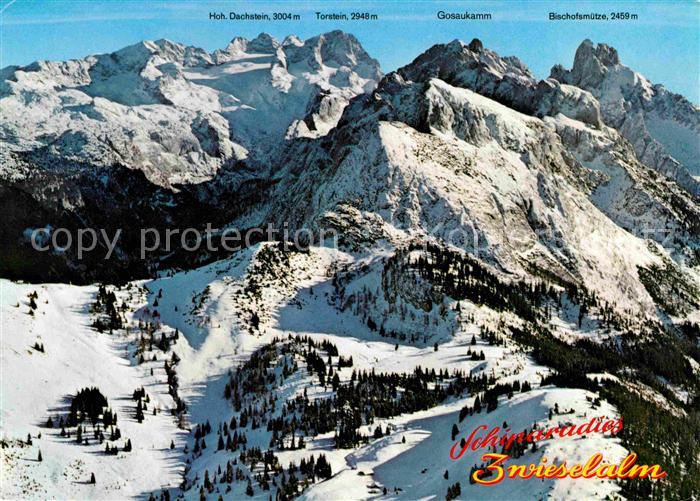 Gosau Oberoesterreich Wintersportplatz Zwieselalm Schiparadies Dachsteingebirge