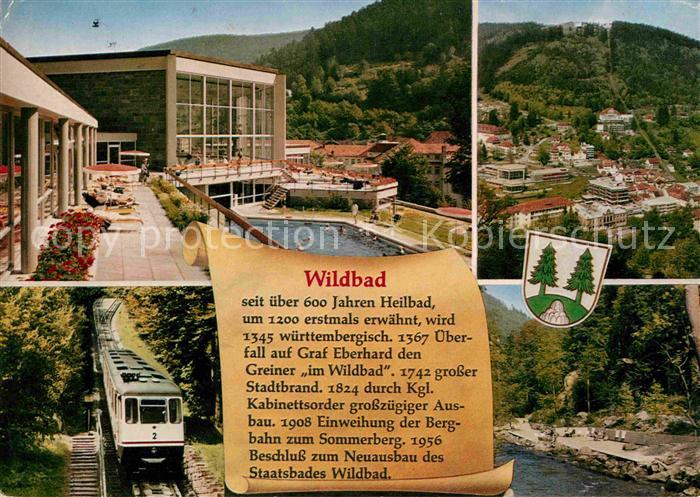 Wildbad Schwarzwald Teilansichten Heilbad Eisenbahn Geschichte