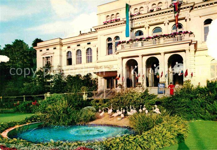Frankfurt Main Flamingos am Gesellschaftshaus am Zoo