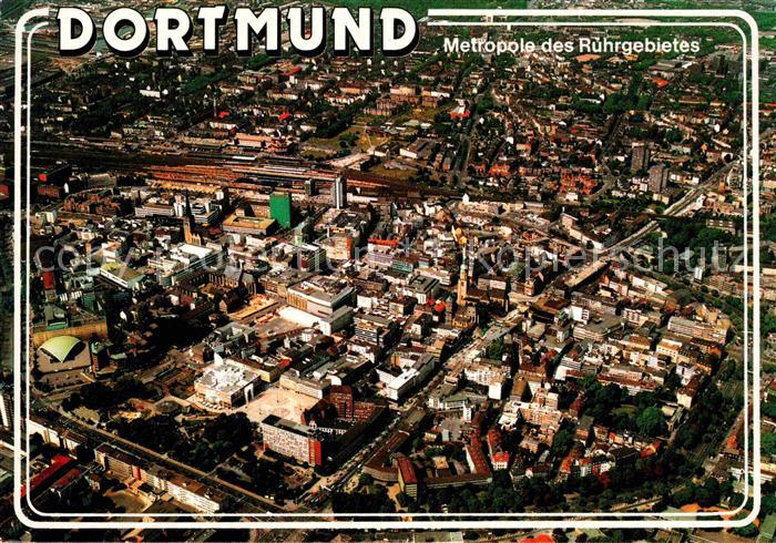 DORTMUND  CITY Stadtkern Metropole des Ruhrgebietes Fliegeraufnahme