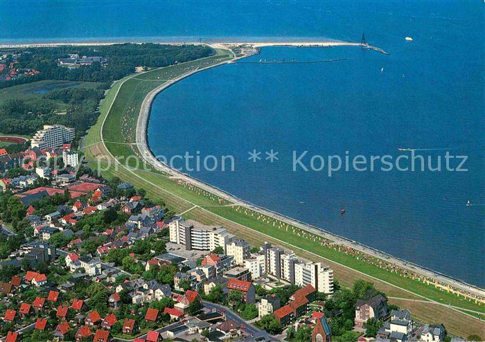 Cuxhaven Nordseebad Kurgebiet Grimmershoern Fliegeraufnahme