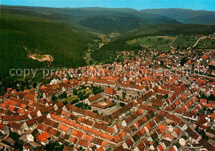 FREUDENSTADT BW Heilklimatischer Kurort Schwarzwald Fliegeraufnahme