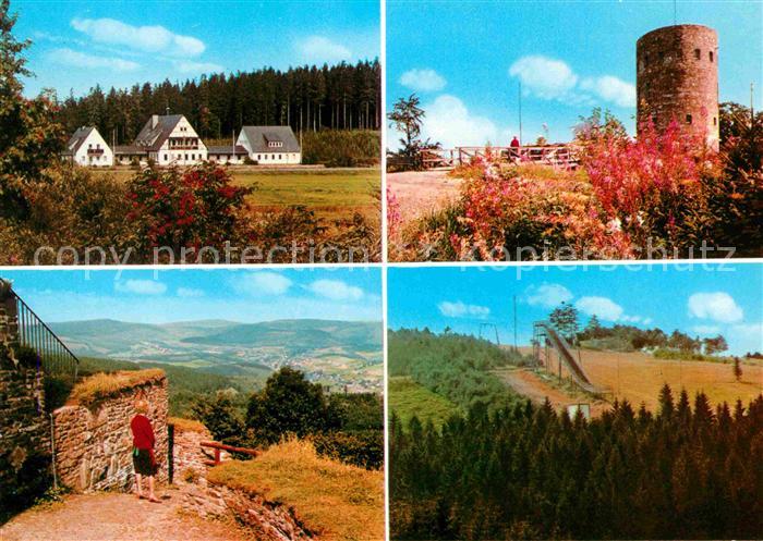 Luetzel Hilchenbach Jugendwaldheim Gillerberg Aussichtspunkt Turm