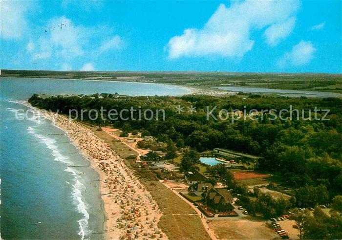 Hohwacht Ostseebad Strand Meerwasserbrandungsbad Fliegeraufnahme