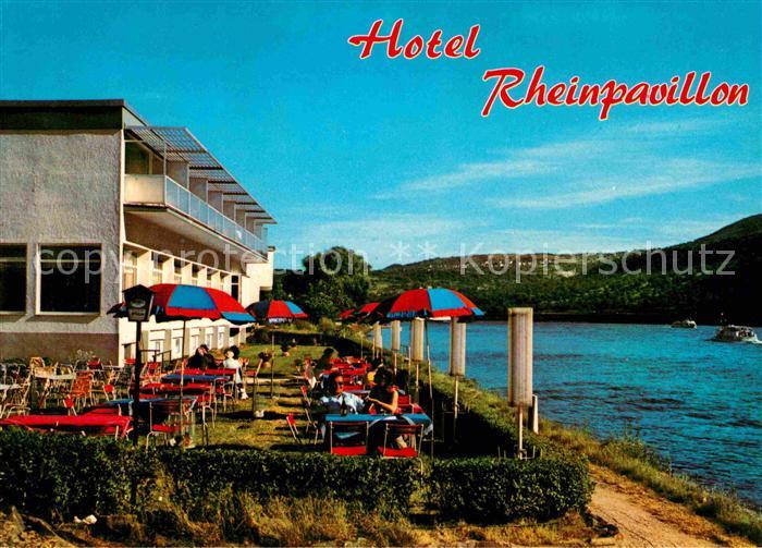 Bornhofen Kamp Hotel Cafe Restaurant Rheinpavillon am Rhein