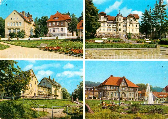 Schierke Harz Kurpark FDGB Erholungsheime Franz Mehring und Hermann Gieseler