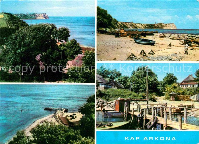 Vitt Blick auf Kap Arkona Fischer Anlegestelle Fischerdorf Strand