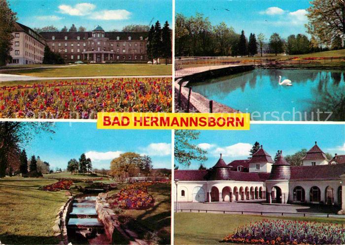 Bad Hermannsborn kurklinik Park Weiher