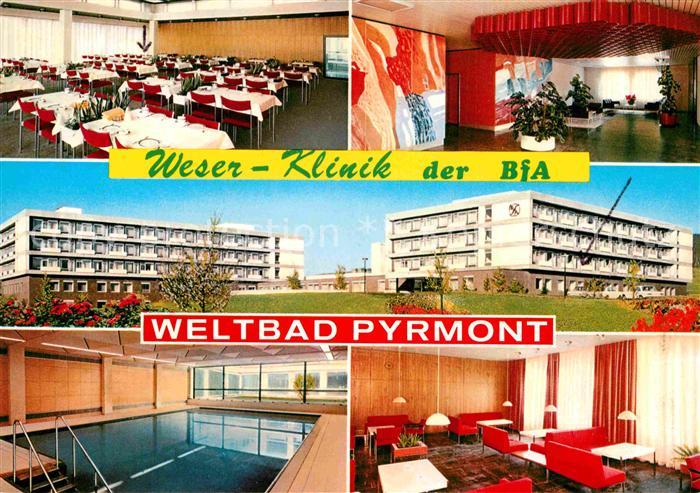 Bad Pyrmont Weser Klinik Schwimmhalle Speisesaal Aussenansicht