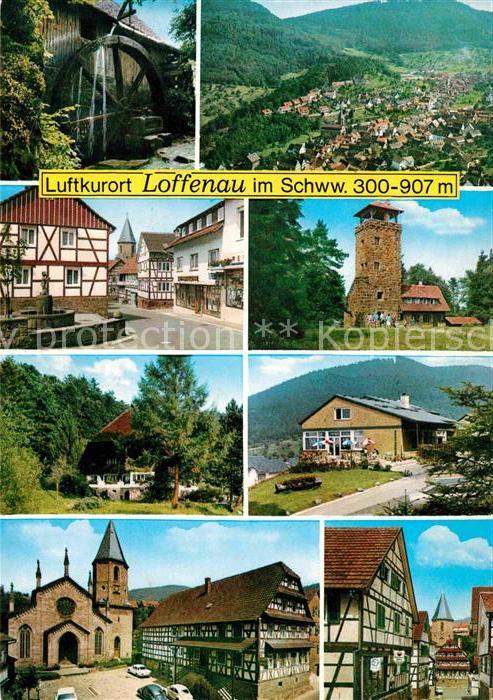 Loffenau Bad Herrenalb Wasserrad Teilansicht Aussichtsturm