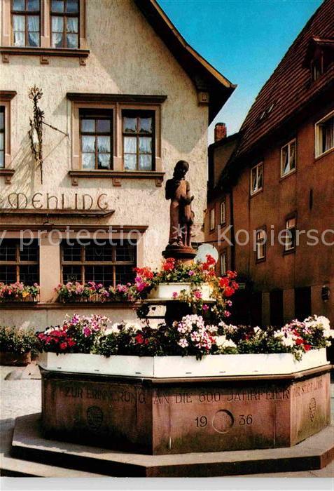 Lohr Main Maerchenbrunnen beim Rathaus
