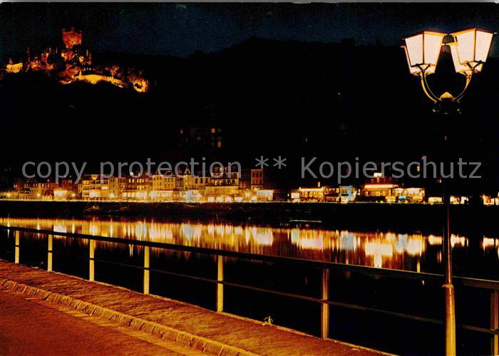 Cochem Mosel Moselpartie bei Nacht