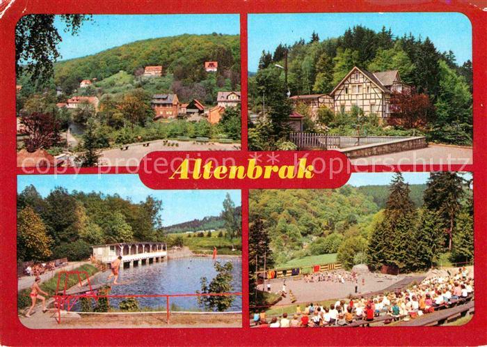 Altenbrak Harz Rolandseck Bergschwimmbad Waldbuehne