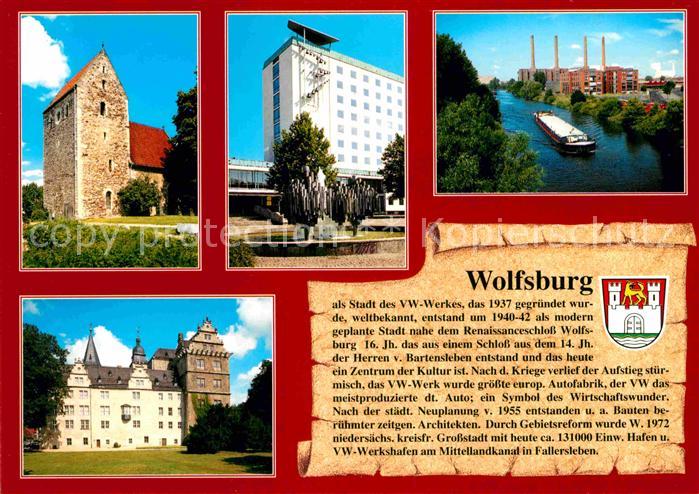 Wolfsburg Sankt Annen Kirche Rathaus Volkswagenwerk Schloss