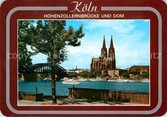 Koeln Rhein Hohenzollernbruecke Dom