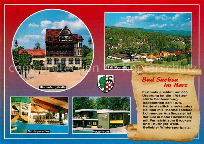 Bad Sachsa Harz Kurzentrum Hindenburgstrasse