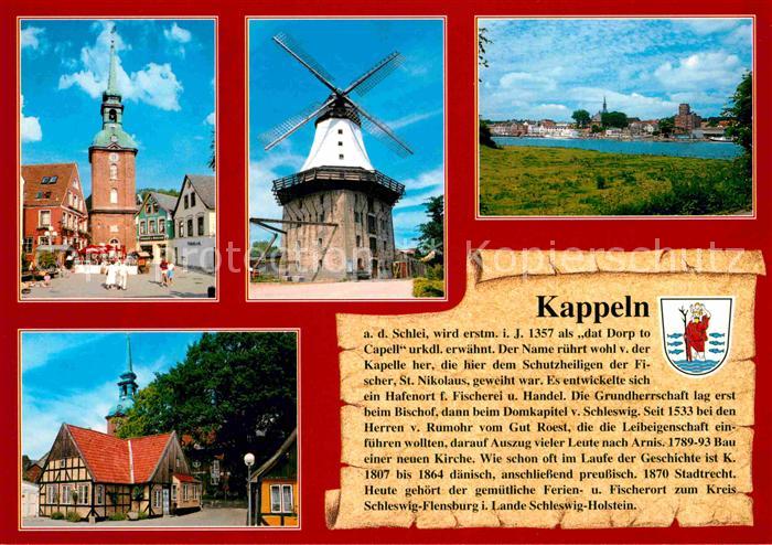 Kappeln Schlei Windmuehle Rathausmarkt Nicolaikirche