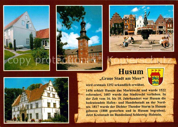Husum Nordfriesland Storm-Haus Schloss Markt