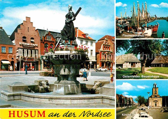 Husum Nordfriesland Fischereihafen Ostenfelder Bauernhaus Kirche