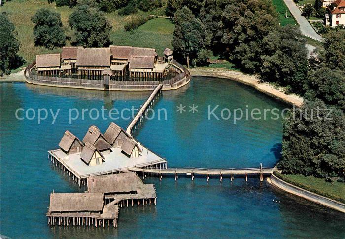 Unteruhldingen Freilichtmuseum Deutscher Vorzeit Fliegeraufnahme