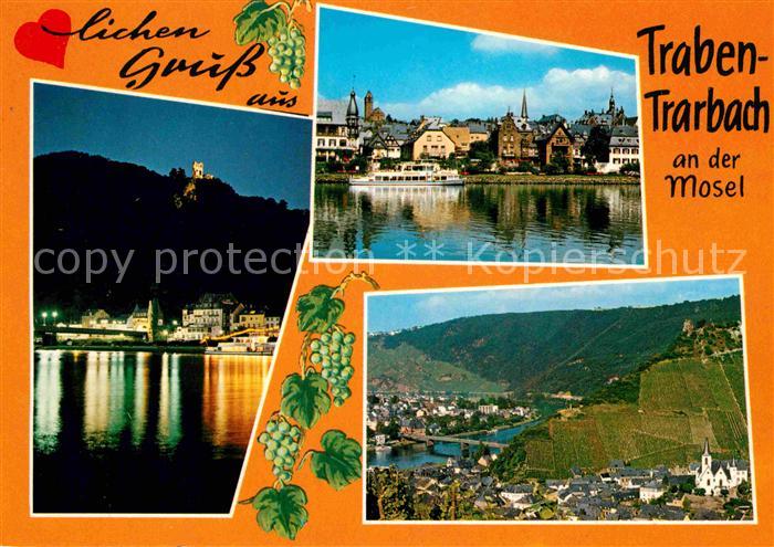 Traben-Trarbach Fliegeraufnahme Teilansicht Burg