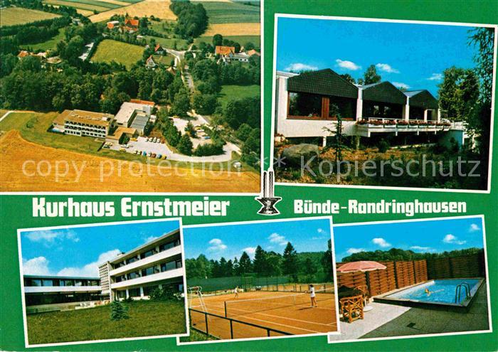 Randringhausen Bad Fliegeraufnahme Kurhaus Ernstmeier Tennisplatz Schwimmbad