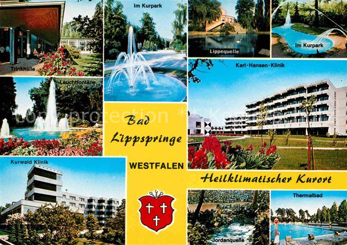 Bad Lippspringe Karl-Hansen-Klinik Kurpark Thermalbad