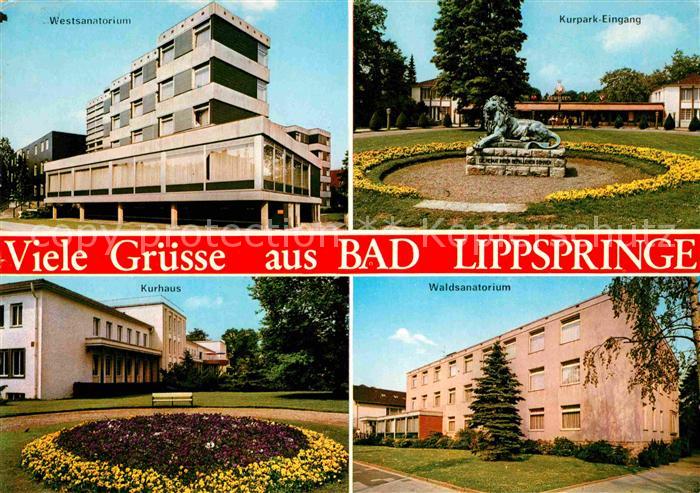Bad Lippspringe Waldsanatorium Kurpark-Eingang Kurhaus