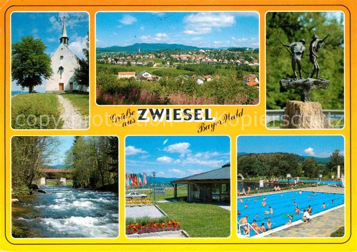 Zwiesel Niederbayern Kirchen Freibad Flusspartie