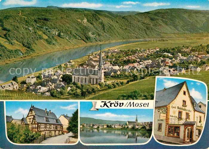 Kroev Mosel Fliegeraufnahme Moselpartie Kroever Nacktarsch