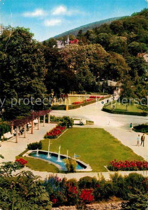 Bad Harzburg Kuranlagen an der Weissen Bruecke