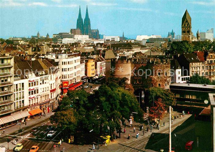 Koeln Rhein Rudolfplatz und Hahnentor