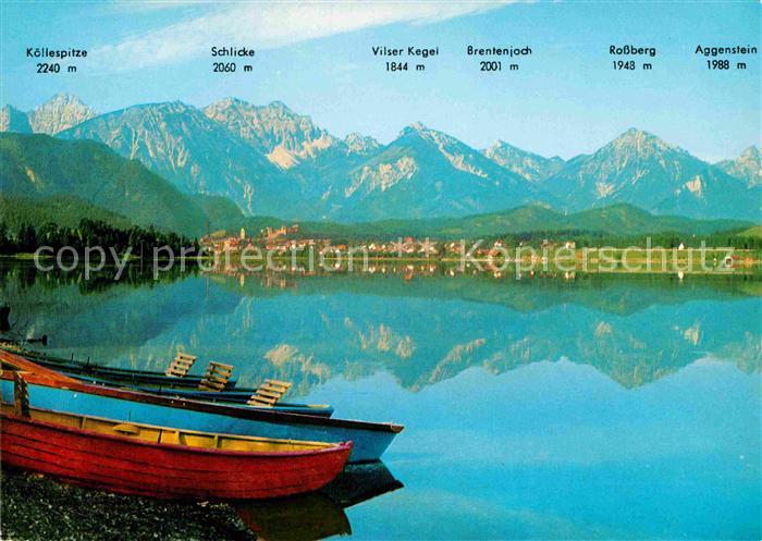 Forggensee Schwangau mit Fuessen