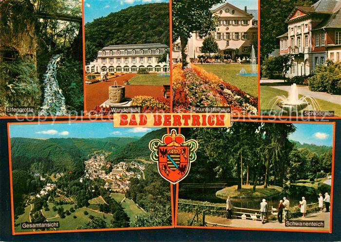 Bad Bertrich Kurmittelhaus Elfengrotte Schloesschen Schwanenteich