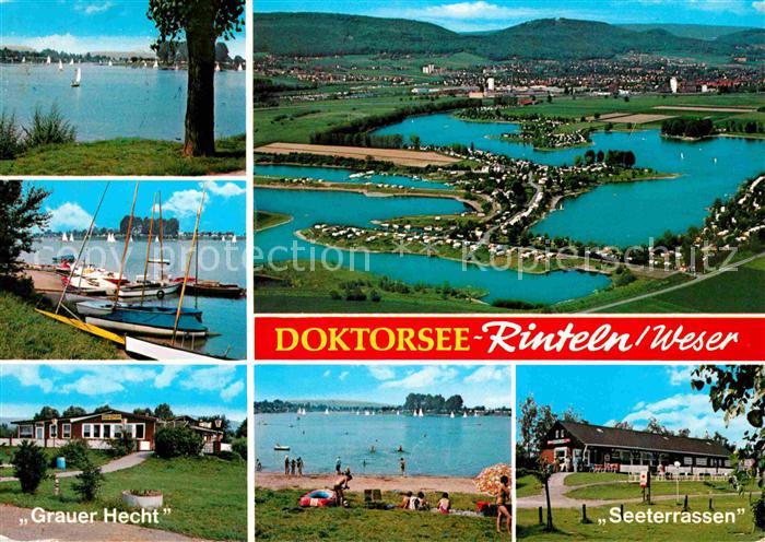 Rinteln Weser Niedersachsen Fliegeraufnahme Doktorsee Grauer-Hecht Seeterrassen