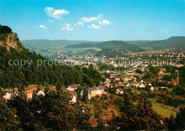 Gerolstein Rheinland-Pfalz Blick vom Auberg mit Munterlay