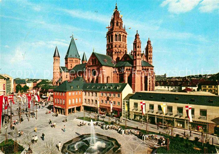 Mainz Rhein Dompartie