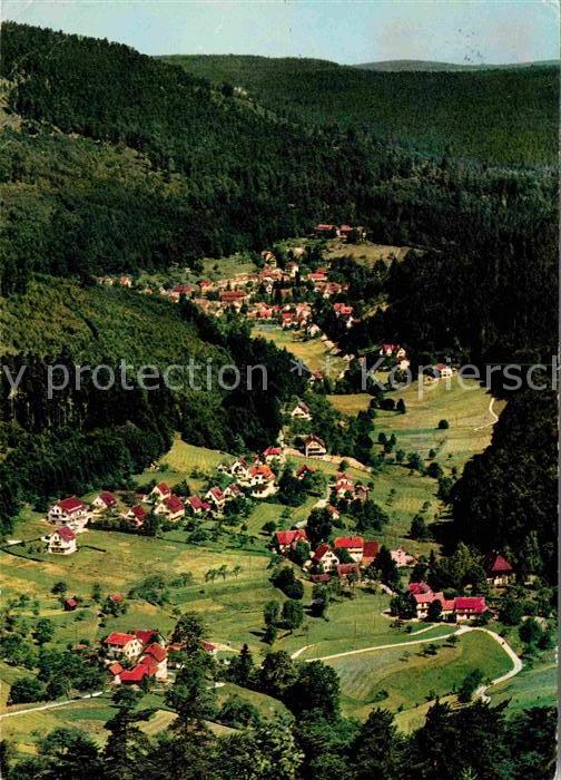 Herrenalb Bad Herrenalb Fliegeraufnahme Gaistal