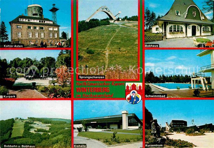 Winterberg Hochsauerland Kahler-Asten Bobhaus Sprungschanze Kurzentrum Kurpark