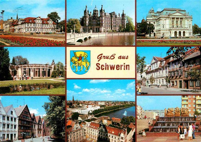 Schwerin Mecklenburg Altes-Palais am Alten Garten Schloss Staatstheater Orangeri