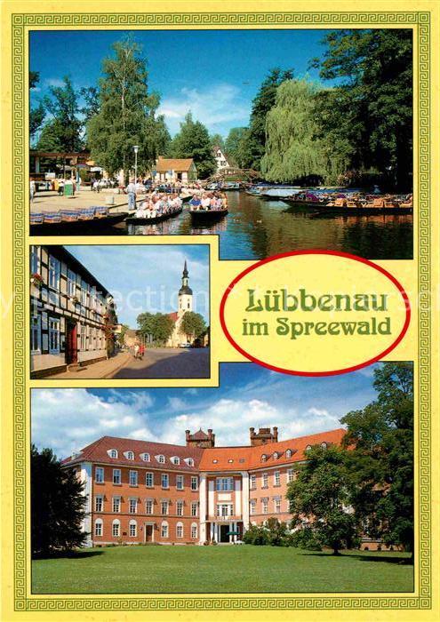 Luebbenau Spreewald Hafen Rathaus Kirche Schloss