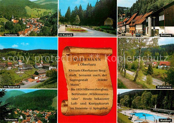 Wildemann Harz Goslar Niedersachsen Kurpark Bohlweg Waldbad Spiegeltal