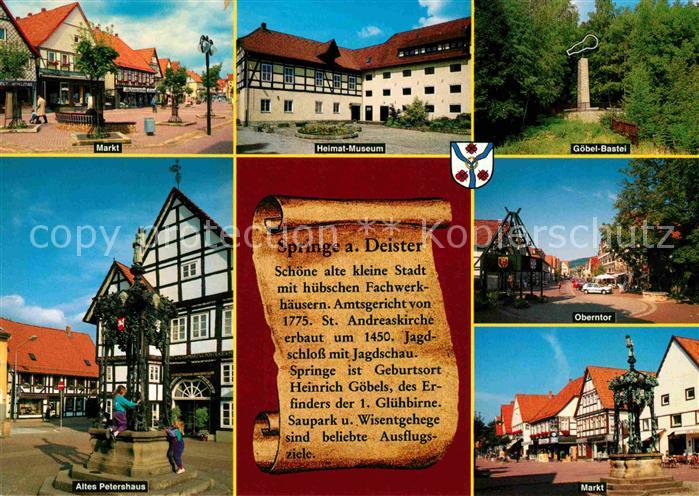 Springe Deister Markt Goebel-Bastei Heimat-Museum Altes-Petershaus Markt
