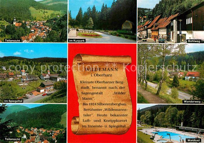 Wildemann Harz Goslar Niedersachsen Kurpark Bohlweg Waldbad Spiegeltal