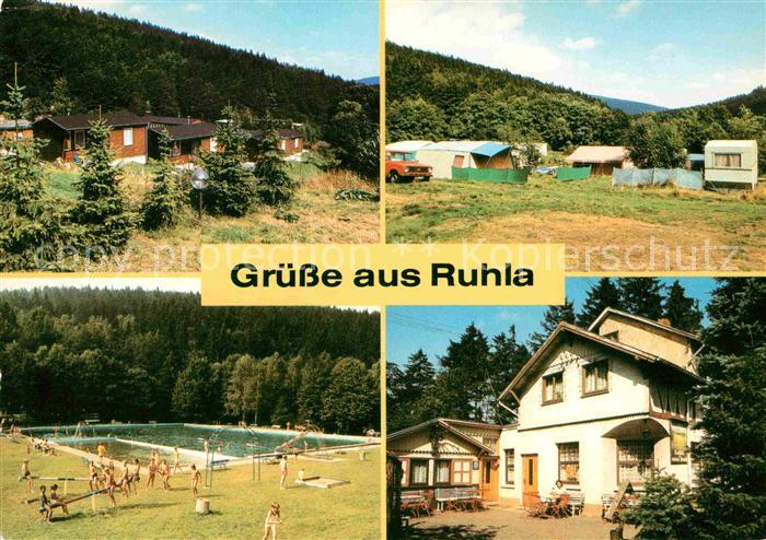 Ruhla Alte Ruhl Bungalowsiedlung Camping Restaurant-Schoene Aussicht
