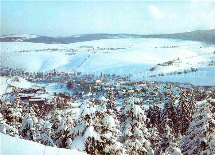 Oberwiesenthal Erzgebirge im Winter